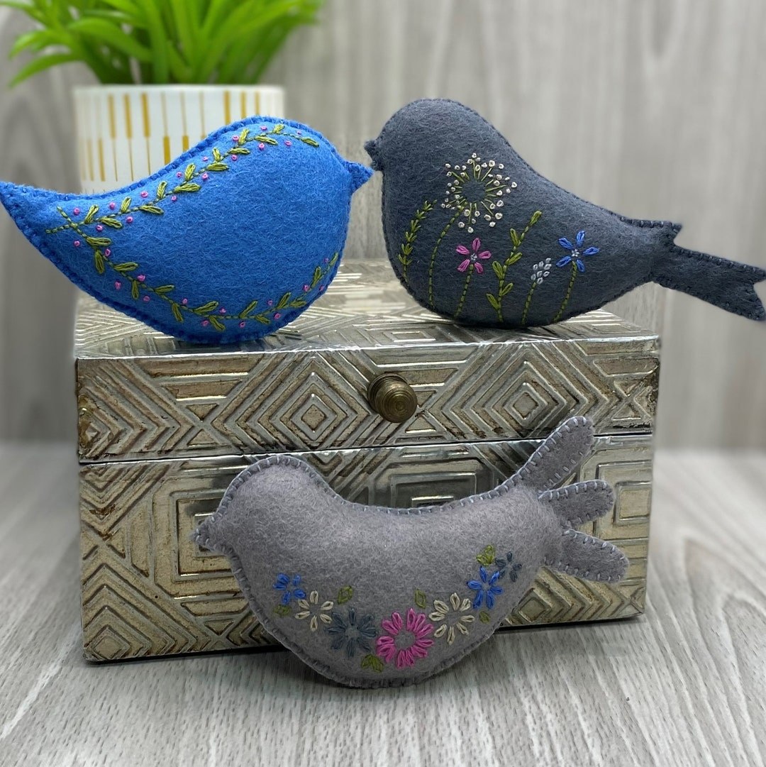 Wool Felt Bird Kit, Other Colours Available Etsy