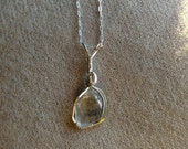 Topaz from Colorado Wire Wrapped Sterling Silver Pendant