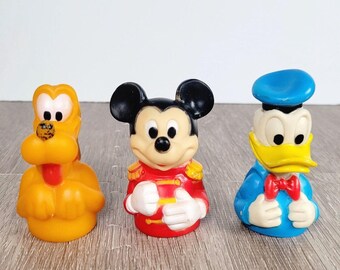 ディズニー ミッキーマウス ドナルドダック PVC フィギュア 指人形