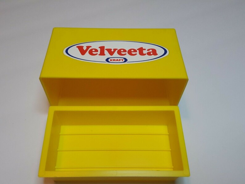 Vintage Kraft Velveeta Cheese Plastic Storage Container Etsy