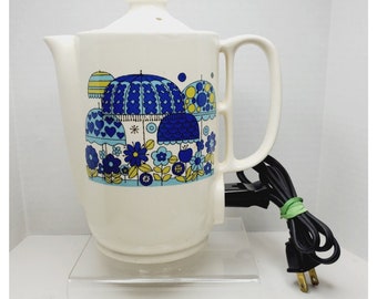 Works ~ Vintage BREW MASTER Electric Hot Pot Water Kettle Heater Coffee Tea Maruka Japan