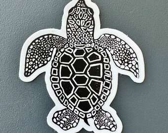 Kemp's Ridley Sea Turtle Sticker | Vinyl Decal | Water-Proof Sticker | 2.63" x 3"