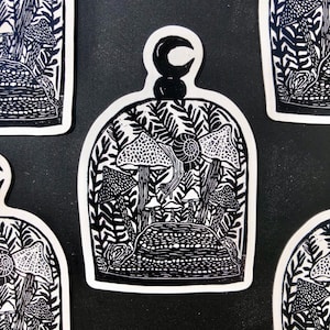 The Snail Jar Magnet | Water-Proof | Flexible | Fridge Magnet | Car Magnet | 2.03&quot; x 3&quot;