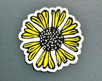 Virginia Sneezeweed Sticker | In Color | Vinyl Decal | Water-Proof Sticker | 2″ × 2.05″