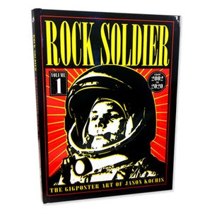 Rock Soldier Gigposter Hardcover book