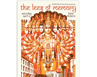 The Lees of Memory screenprint limited edition poster 04-16-22