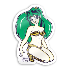 Urusei Yatsura Lum Vinyl Sticker