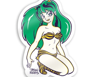 Urusei Yatsura Lum Vinyl Sticker