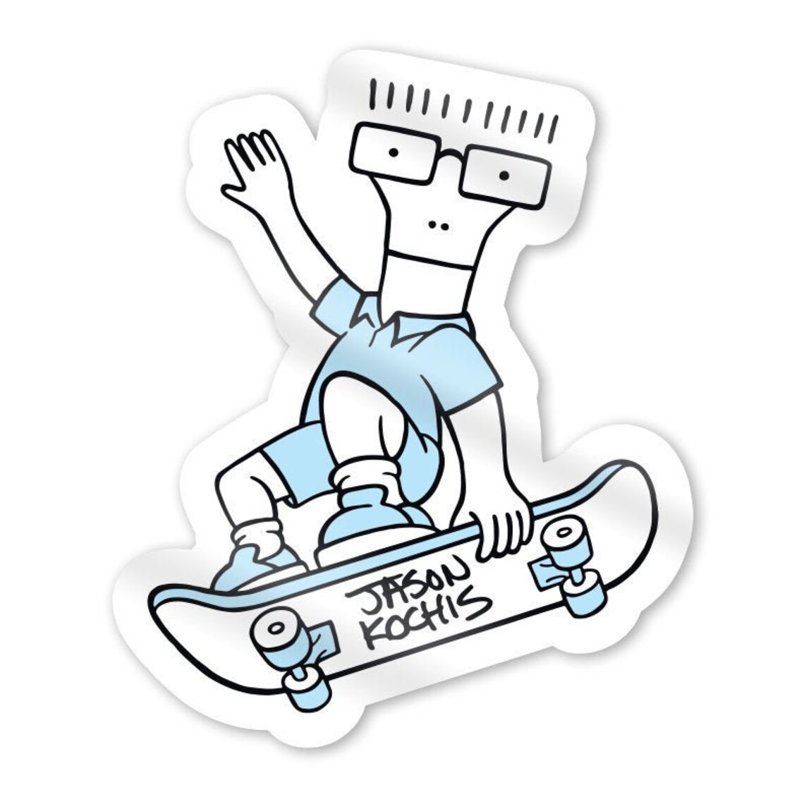 Skater Vinyl Sticker Etsy