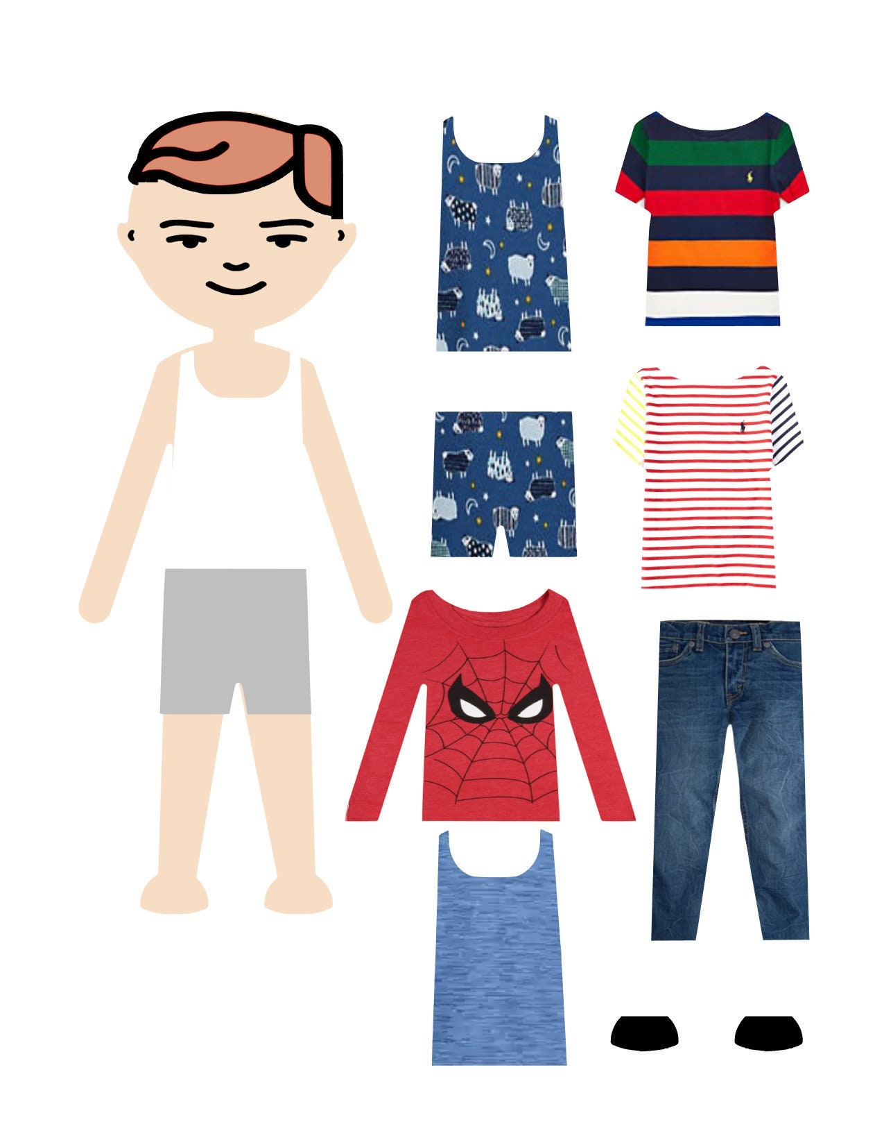 Customizable Paper Doll Kit Etsy
