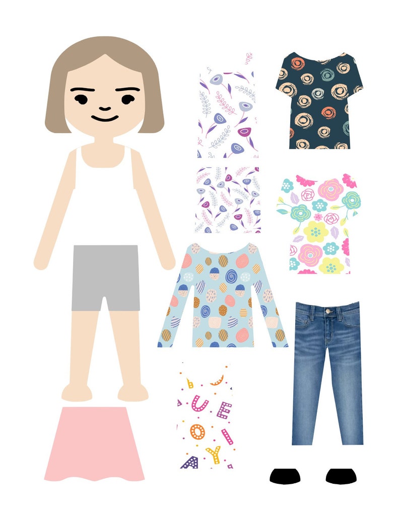 Customizable Paper Doll Kit Etsy