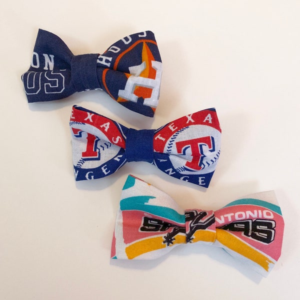 Houston Astros bow tie | Texas Rangers bow tie | San Antonio Spurs bow tie