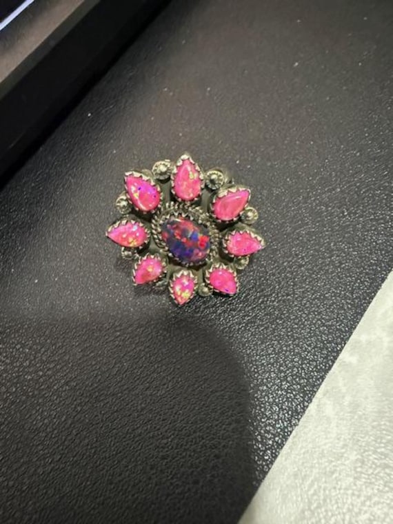 Cluster Balloon Opal Ring Size 7 - image 1