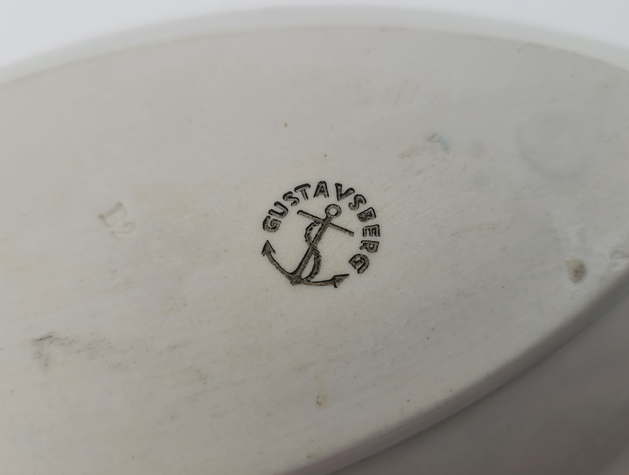 Gustavsberg White Fish Dish Plate Fladen Collectible Gustavsberg White Fish Dish Plate Fladen Collectible