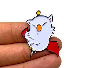 Final Fantasy III for SNES Mog the Moogle Enamel Pin or Magnet