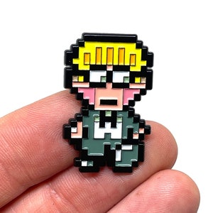 Earthbound for SNES, Jeff 1.25” enamel pin and magnet - Classic SNES retro gaming art
