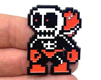 Game Undertale Sans Enamel Pins Pixel Cartoon Figure Pin Metal