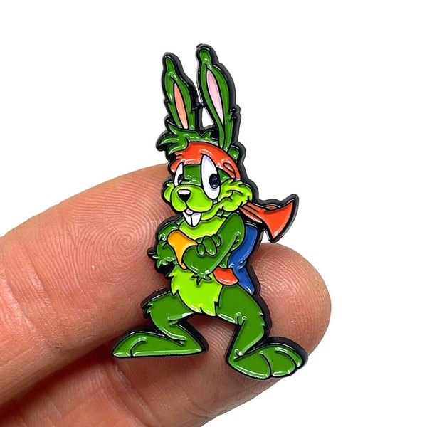 Jazz Jackrabbit, PC Game, 1.5” enamel pin and magnet - Classic computer game, MSDos retro gaming pin