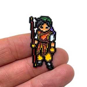 Suikoden for PS1, Tir McDohl 1.5” enamel pin and magnet - PS1 Retro Gaming Art - RPG pin