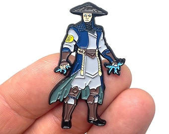 Mortal Kombat, arcade classic - Raiden 1.75” enamel pin and magnet  - Console and Arcade retro gaming art