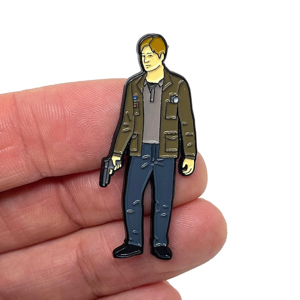 Silent Hill 2 for PS2, James Sunderland 1.75” enamel pin and magnet - Classic PS2 retro gaming art