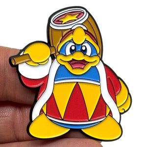 Kirby - King DeDeDe 1.75” enamel pin and magnet - Classic retro gaming art