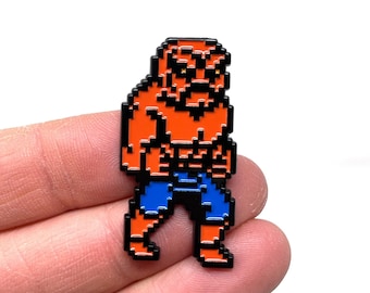 Double Dragon for NES - Abobo enamel pin or magnet - Classic NES retro gaming art