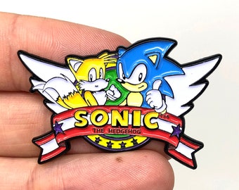  Speedy Sonic - Classic Sonic The Hedgehog Collectible Pin :  Clothing, Shoes & Jewelry