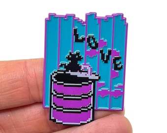 Alley Cat for PC, Alley Cat with Freddy the Cat 1.75” enamel pin and magnet - Classic PC retro gaming art