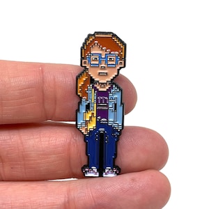 Thimbleweed Park, Delores 1.75” enamel pin and magnet - Point and Click Graphic Adventure PC Retro Styled Gaming Art