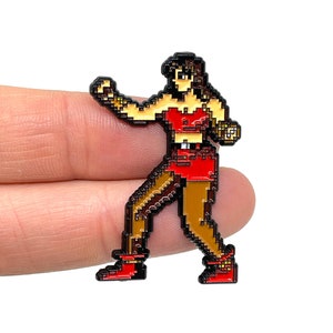 Streets of Rage II pour Genesis - Blaze Fielding 1.75 &quot; broche en émail et aimant - Classic 16bit rétro art - broche de jeu rétro