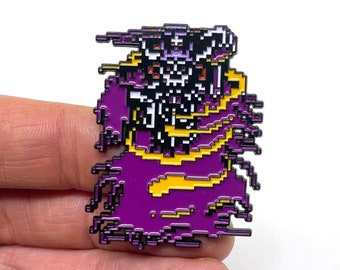 Final Fantasy for NES, Lich, the Fiend of Earth, boss 2” enamel pin and magnet- NES Retro Gaming Art