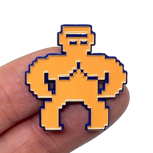Gorillas para PC, pino esmaltado Gorilla de 1,25” e ímã - Classic PC MS-Dos QBasic retro gaming art