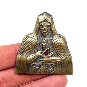 Diablo 2, the Dark Wanderer 2” antique gold metal pin and magnet  - Classic retro gaming art - RPG art pin