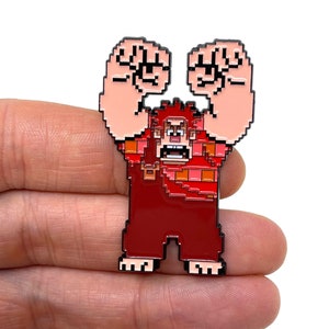 Fix-it Felix, Jr. - Wreck It Ralph, épingle en émail de 5 cm et aimant - épingle en émail pour jeu d&#39;arcade - jeu rétro