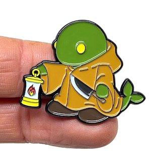 Final Fantasy series, Tonberry 1.5” enamel pin and magnet  - Classic PS Video Game art - retro gaming pin
