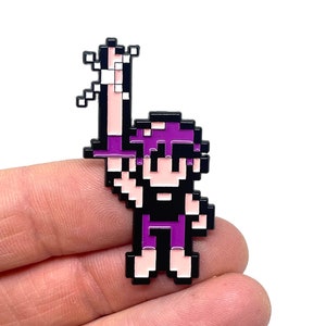 Crystalis pour NES, broche et aimant en émail Hero 1,75&quot; - Art de jeu rétro NES classique