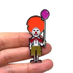 Thimbleweed Park, Ransome the Clown 2.5” enamel pin and magnet - Point and Click Graphic Adventure PC Retro Styled Gaming Art