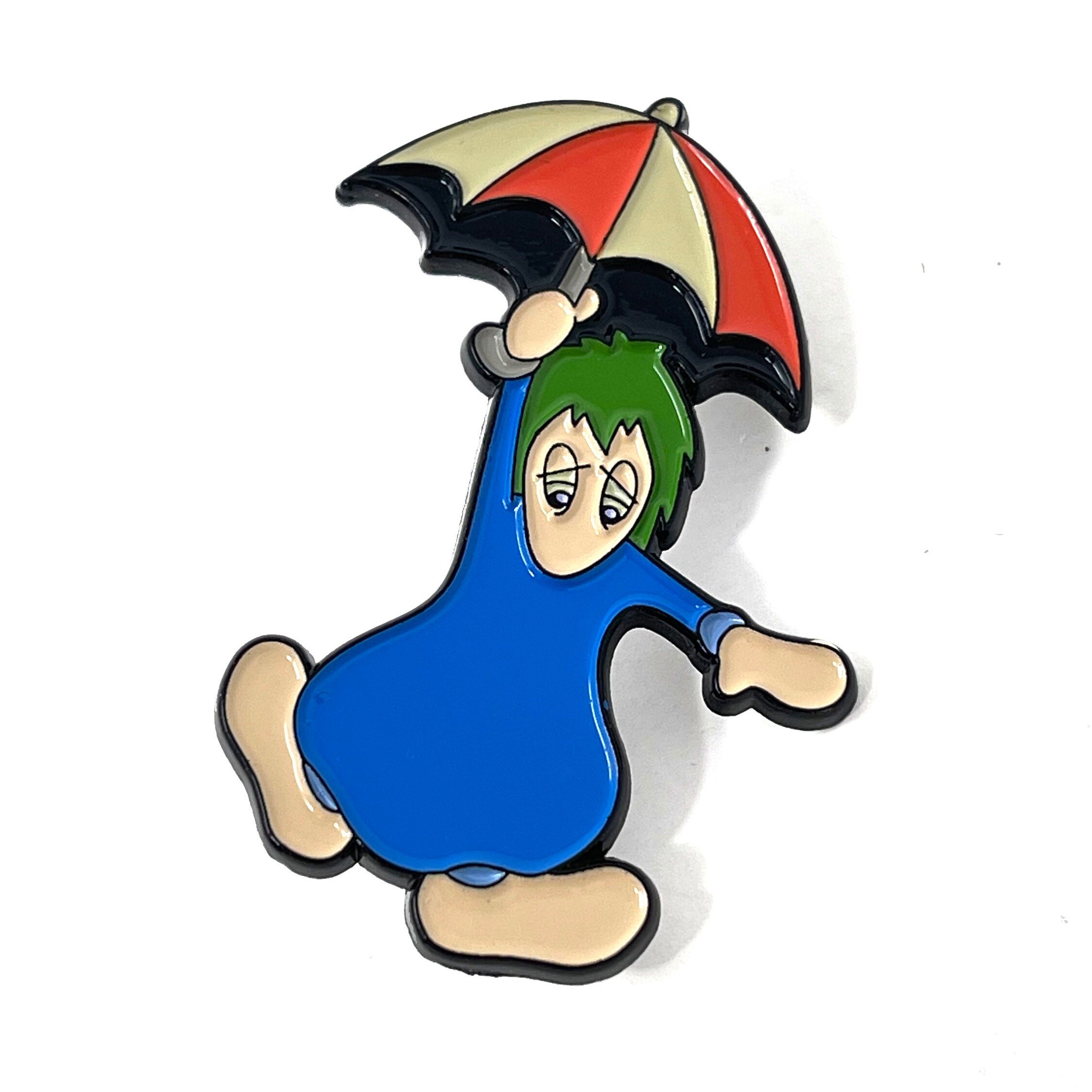 Lemmings Umbrella Lemming 1.5 enamel pin and magnet -  Portugal