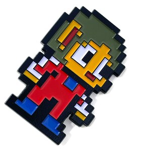 Alex Kidd in Miracle World for Sega Master System, Alex Kidd 1.5 enamel pin and magnet Classic SMS retro art retro gaming pin image 6