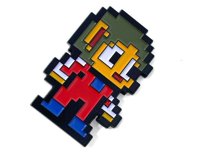 Alex Kidd in Miracle World for Sega Master System, Alex Kidd 1.5 enamel pin and magnet Classic SMS retro art retro gaming pin image 6
