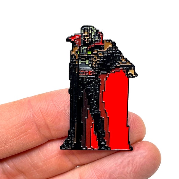Castlevania: Symphony of the Night, Dracula 2” enamel pin and magnet - Classic PS1 SOTN retro gaming art