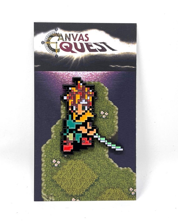 Chrono Trigger for SNES Crono Enamel Pin or Magnet Classic