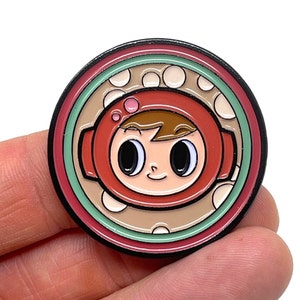 Mr. Driller, Mr. Driller box art logo 1.5 enamel pin and magnet PS / Arcade retro gaming art retro gamer enamel pins image 1