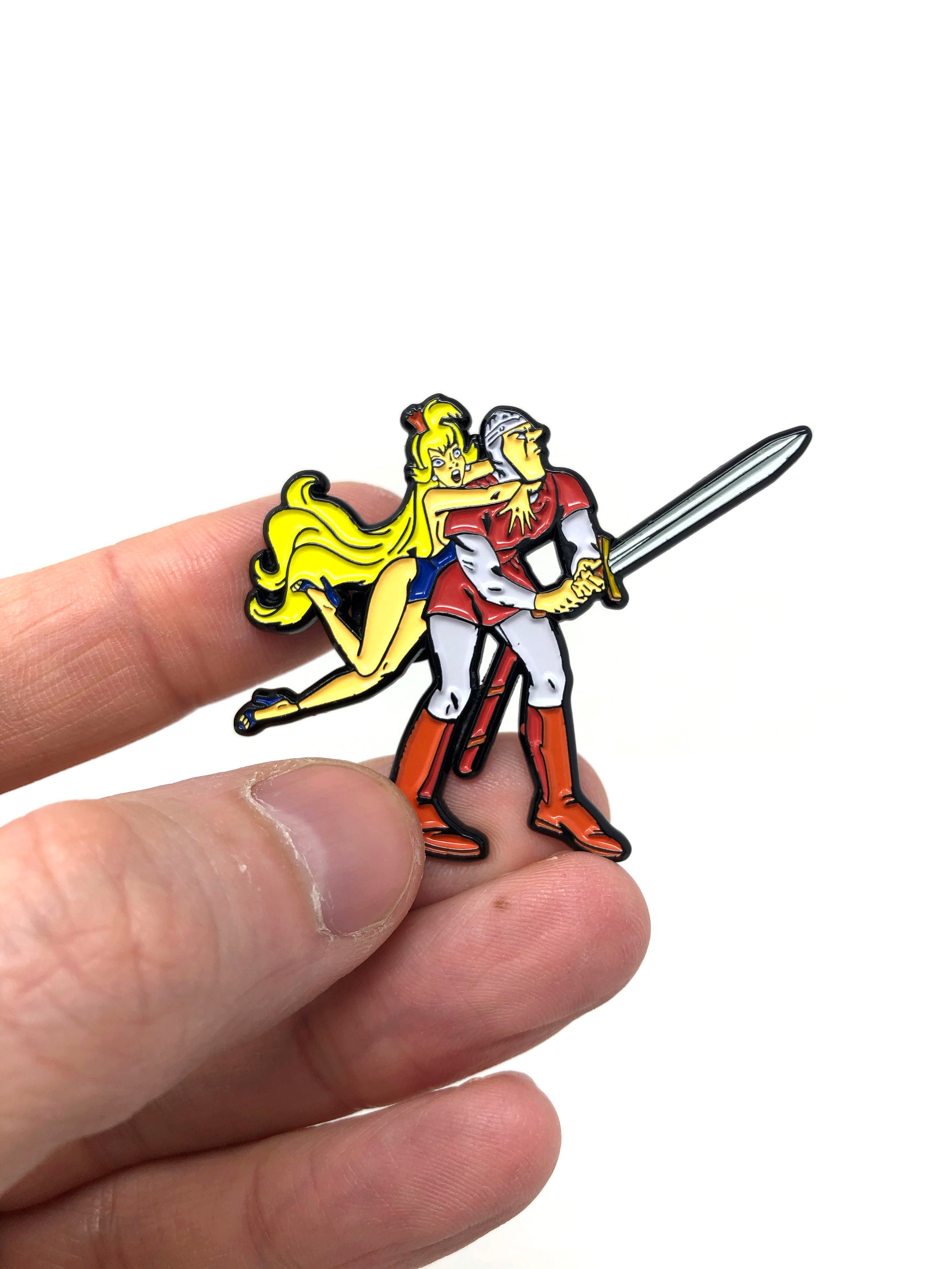 Dragon S Lair Dirk The Daring And Princess Daphne Enamel Etsy Dragon S Lair Dirk The Daring And Princess Daphne Enamel Etsy