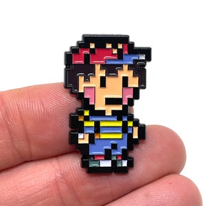 Earthbound for SNES, NESS 1.25” enamel pin and magnet - Classic SNES retro gaming art