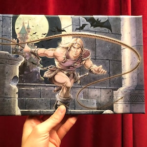 Castlevania Chroniken - Akumajo Dracula Box Kunstdruck auf 8 x 12 Leinwand - Videospiel Kunst - Retro-Spiel Kunst auf Leinwand