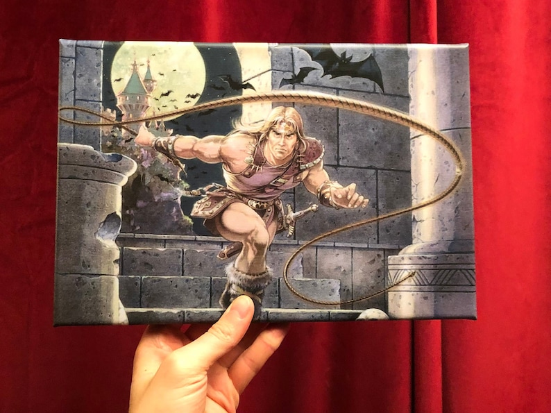 Castlevania Chronicles Akumajo Dracula box art print on 8x12 canvas video game art retro game art on canvas image 1