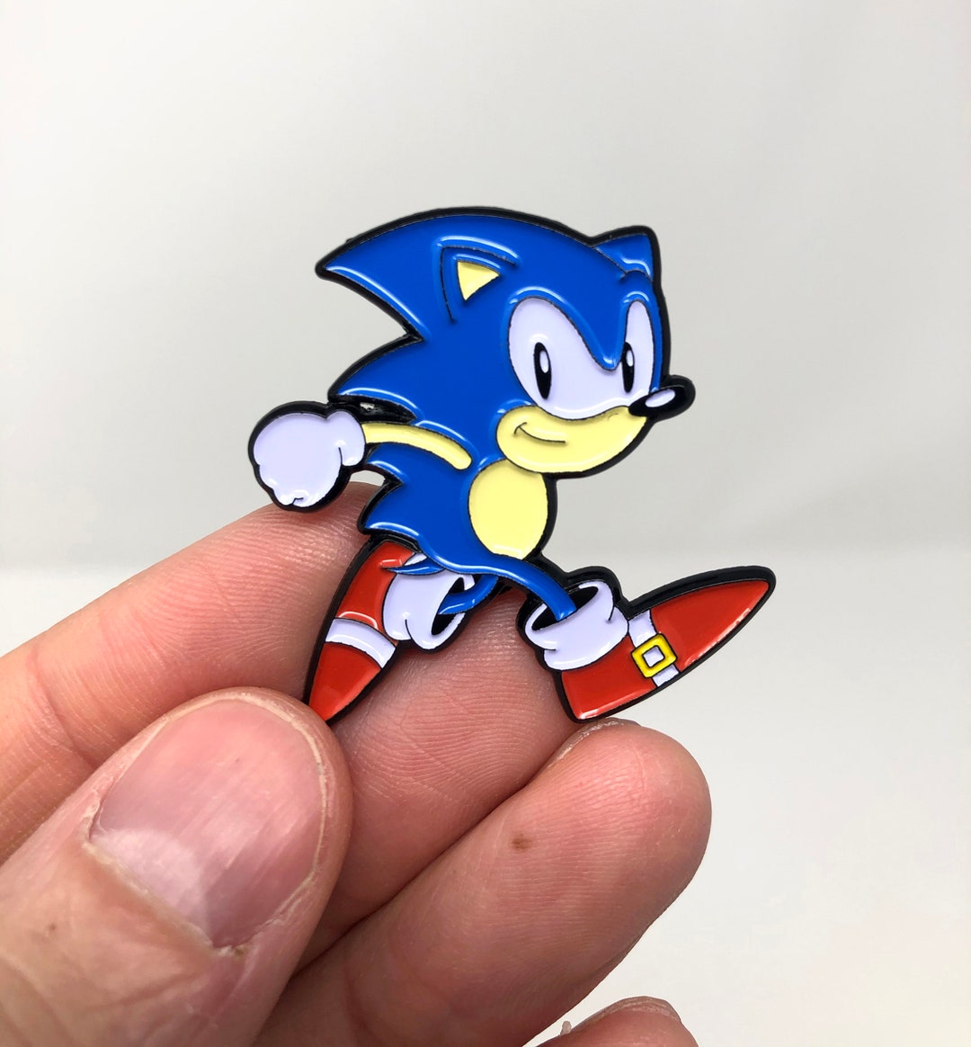 Metal Sonic 1.75 enamel pin by Keeeff Co. — House of 1000 Pins