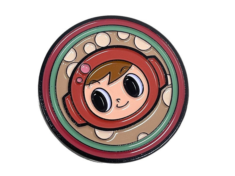 Mr. Driller, Mr. Driller box art logo 1.5 enamel pin and magnet PS / Arcade retro gaming art retro gamer enamel pins image 6